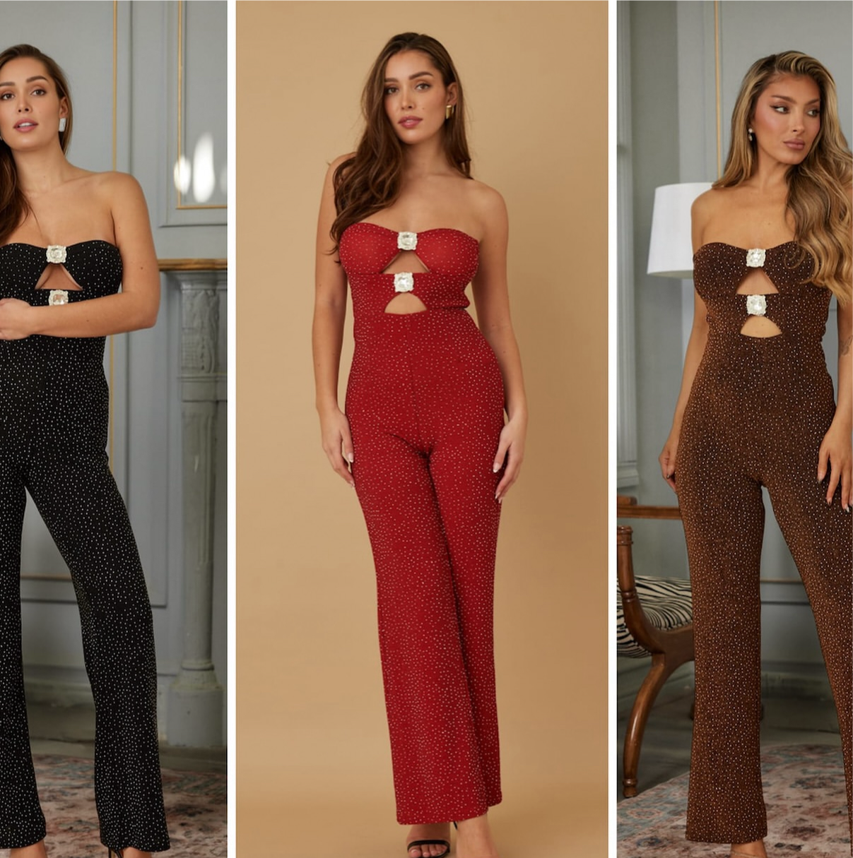 Choo Jumpsuit Red