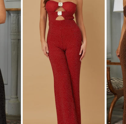 Choo Jumpsuit Red - jumpsuit from CRO Store Miami boutique